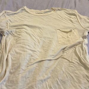 We The Free Cream Short Sleeve Tee with Pocket